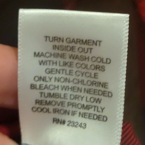 Soho New York & Co.Womens Top Red S Plaid Shirt Waist Tie Shirt New - Picture 7 of 9